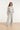 Broek met Subtiele Structuurprint en Wijde Pijpen | Light Grey