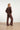 Broek met Wijde Pijpen in Comfortabele Travel Quality | Brown