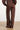 Broek met Wijde Pijpen in Comfortabele Travel Quality | Brown