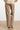 Broek met Wijde Pijpen in Comfortabele Travel Quality | Stone