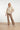 Broek met Wijde Pijpen in Comfortabele Travel Quality | Stone