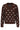 Bruine Gebreide Trui met Stippenpatroon | Brown - Light Blue