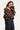 Bruine Gebreide Trui met Stippenpatroon | Brown - Light Blue