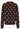 Bruine Gebreide Trui met Stippenpatroon | Brown - Light Blue