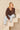 Bruine Gebreide Trui met Stippenpatroon | Brown - Light Blue