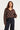 Bruine Gebreide Trui met Stippenpatroon | Brown - Light Blue