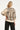 Crème Blouse Met Zwart Grafisch Patroon | Sand - Black
