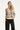 Crème Blouse Met Zwart Grafisch Patroon | Sand - Black