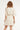 Crème Jurk Met Transparante Fringe Structuurstof | Off White