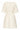 Crème Jurk Met Transparante Fringe Structuurstof | Off White
