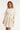 Crème Jurk Met Transparante Fringe Structuurstof | Off White