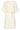Crème Jurk Met Transparante Fringe Structuurstof | Off White