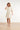 Crème Jurk Met Transparante Fringe Structuurstof | Off White