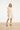 Crème Jurk Met Transparante Fringe Structuurstof | Off White