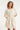 Crème Jurk Met Transparante Fringe Structuurstof | Off White