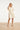 Crème Jurk Met Transparante Fringe Structuurstof | Off White