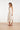 Crème Midi Jurk Met Spaghettibandjes En Ceintuur | Off White