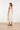 Crème Midi Jurk Met Spaghettibandjes En Ceintuur | Off White