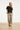 Crème Wide Leg Broek Met Zwart Grafisch Patroon | Sand - Black