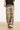 Crème Wide Leg Broek Met Zwart Grafisch Patroon | Sand - Black