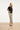 Crème Wide Leg Broek Met Zwart Grafisch Patroon | Sand - Black