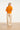 Dames Blouse Met Golvende Afwerking En Korte Mouwen | Light Orange - Sand