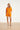 Dames Blouse Met Golvende Afwerking En Korte Mouwen | Light Orange - Sand