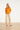 Dames Blouse Met Golvende Afwerking En Korte Mouwen | Light Orange - Sand