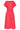 Dames Jurk Met Strikceintuur En Golvende Details | Fuchsia