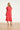 Dames Jurk Met Strikceintuur En Golvende Details | Fuchsia