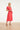 Dames Jurk Met Strikceintuur En Golvende Details | Fuchsia