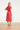 Dames Jurk Met Strikceintuur En Golvende Details | Fuchsia