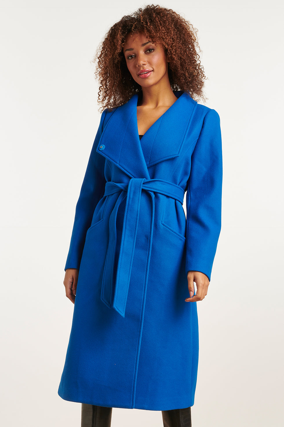Dames Lange Jas Kobalt - 23617 | Cobalt