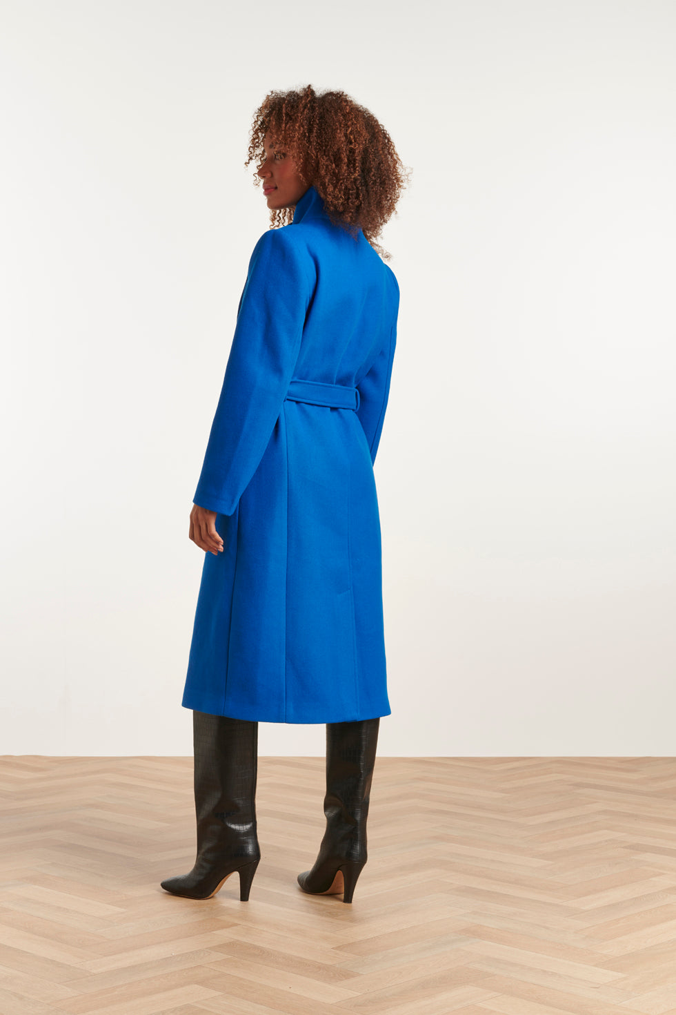 Dames Lange Jas Kobalt - 23617 | Cobalt