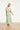 Dames T-Shirt Met Geborduurde Bloemprint | Off White - Soft Green