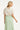 Dames T-Shirt Met Geborduurde Bloemprint | Off White - Soft Green