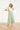 Dames T-Shirt Met Geborduurde Bloemprint | Off White - Soft Green