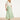 Dames T-Shirt Met Geborduurde Bloemprint | Off White - Soft Green