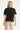Dames T-Shirt Met Golvende Afwerking | Black - Sand