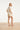 Dames T-Shirt Met Golvende Afwerking | Off White - Sand