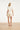 Dames T-Shirt Met Golvende Afwerking | Off White - Sand