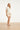 Dames T-Shirt Met Golvende Afwerking | Off White - Sand