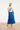 Dames T-Shirt Met Salty Haze Print Voor- En Achterzijde | Off White - Cobalt