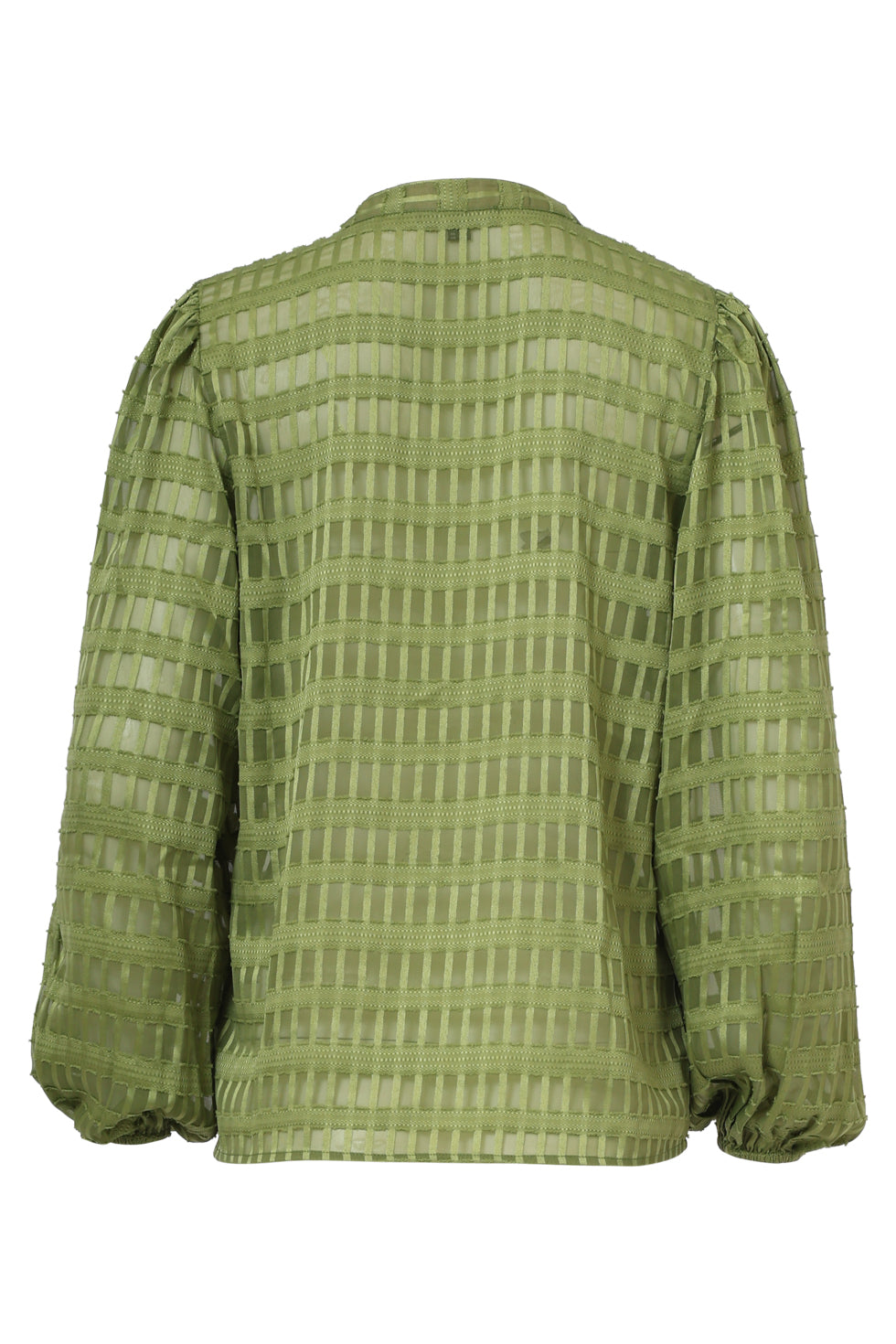 Damesblouse Met Structuur | Army Green