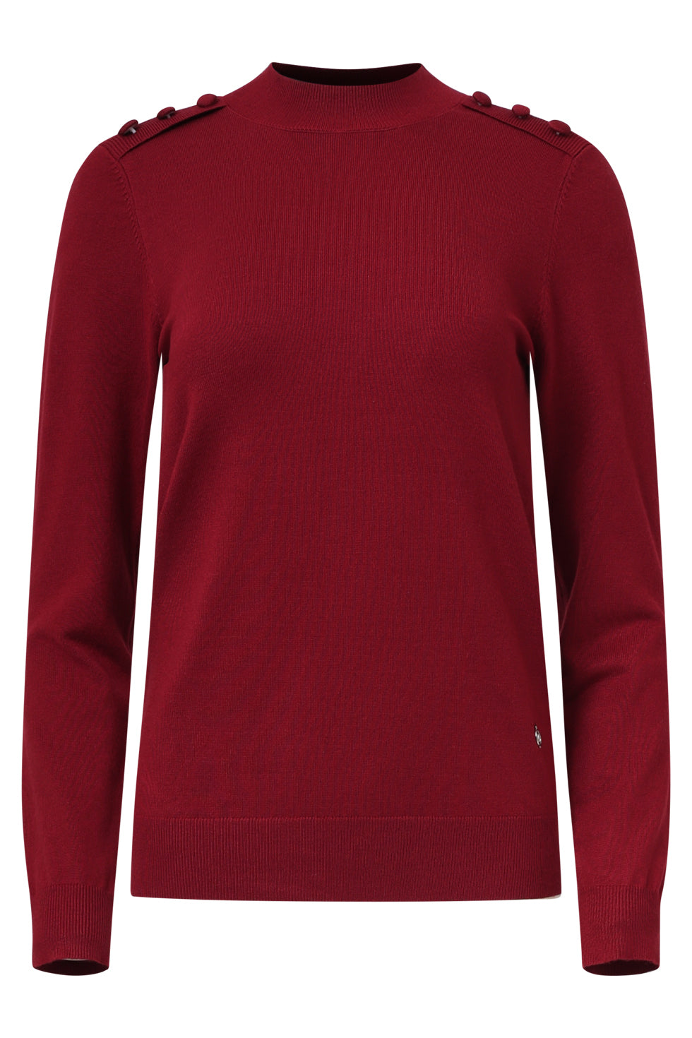 Damesgebreide Top Met Lurex | Bordeaux