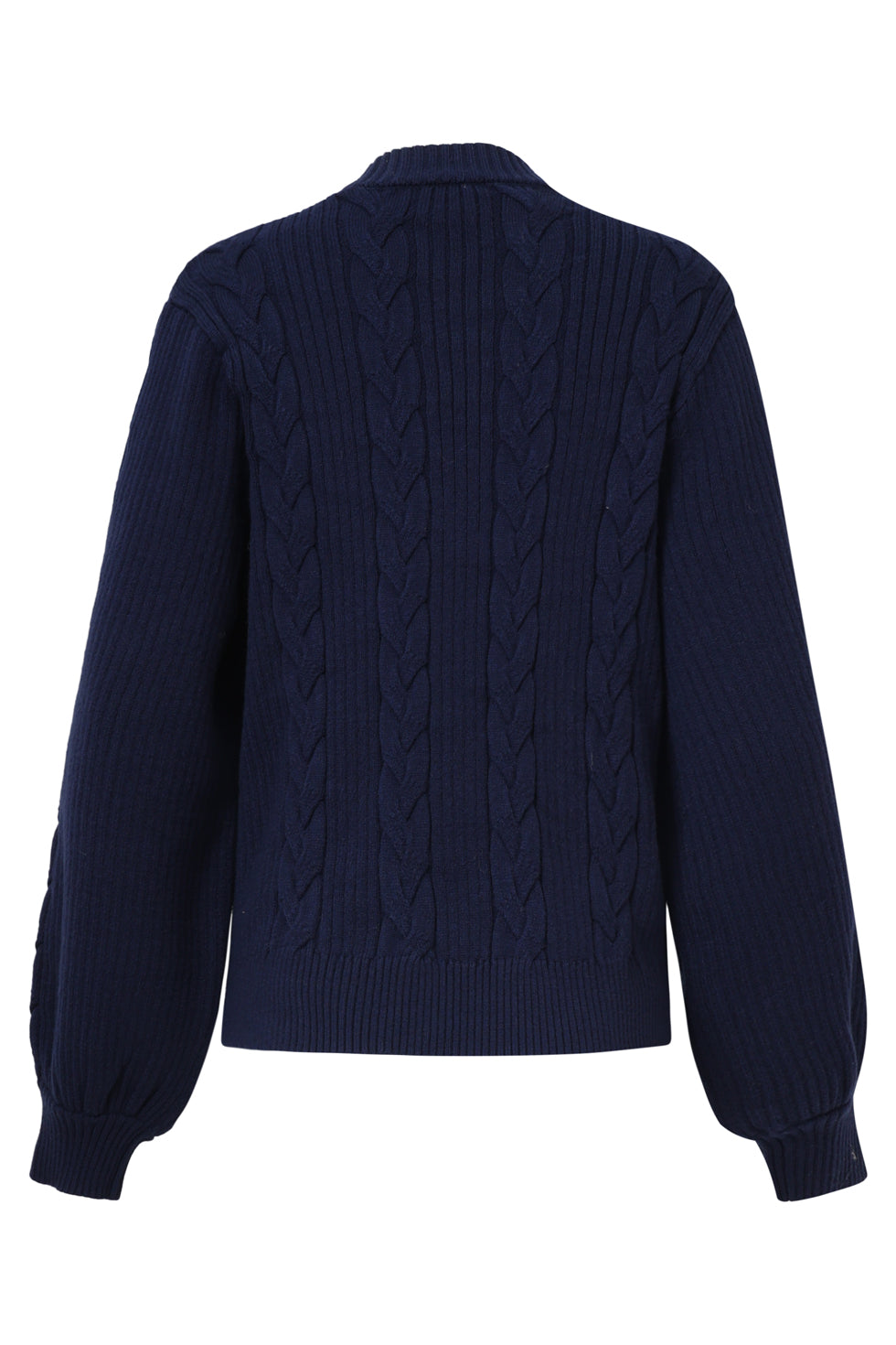 Damesgestructureerd Gebreide Trui | Navy