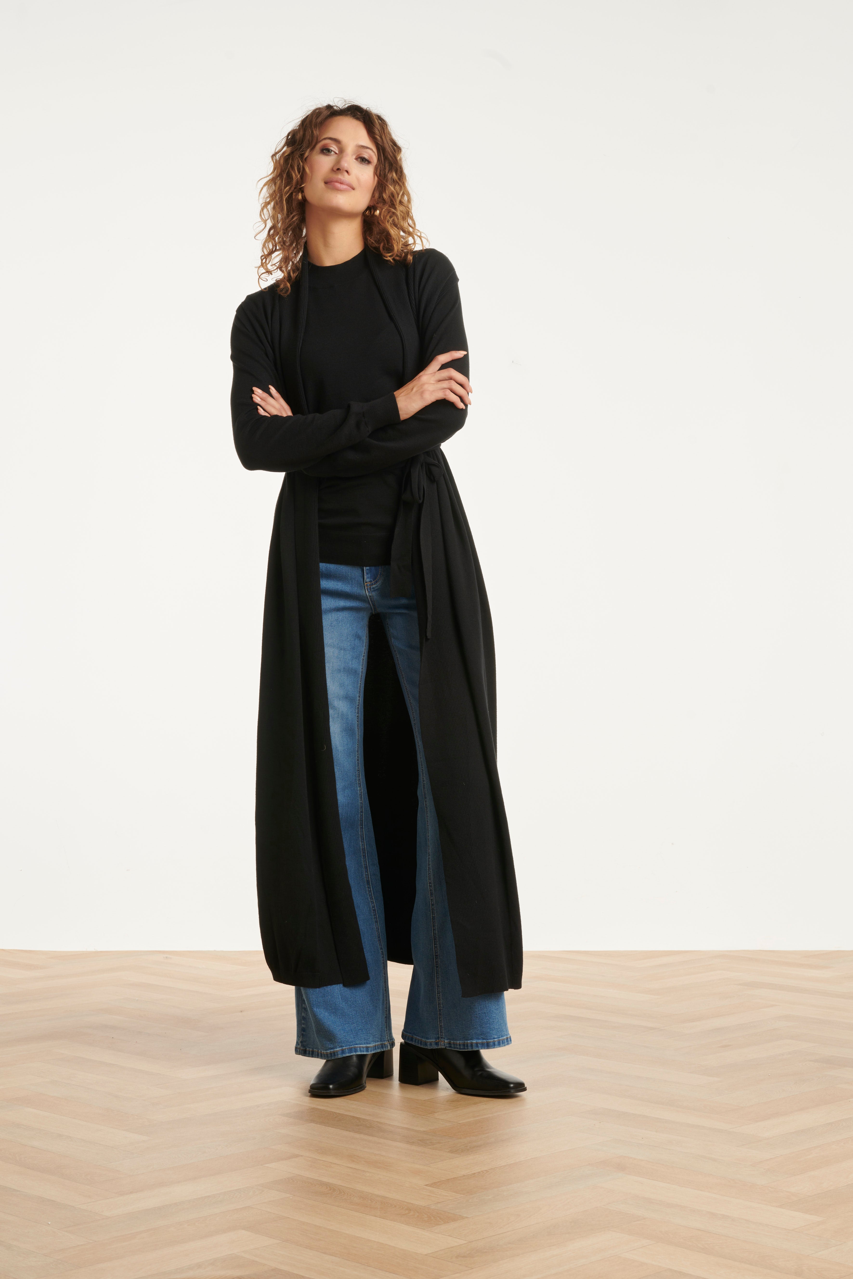 Damesgilet Met Lurex | Black