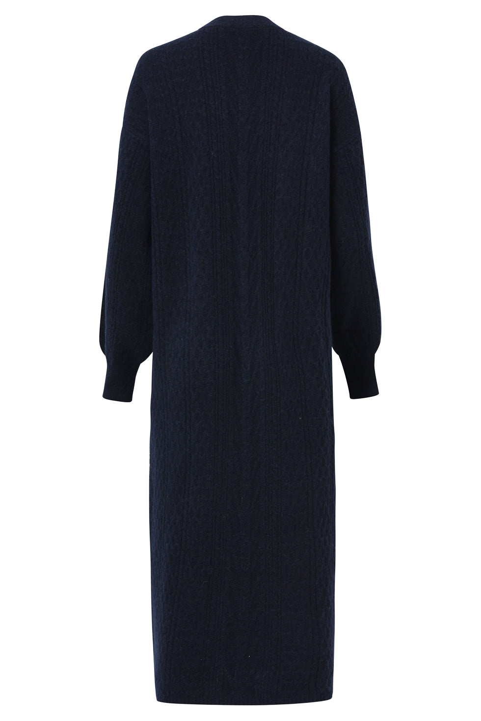 Dameslange Gebreide Vest | Navy