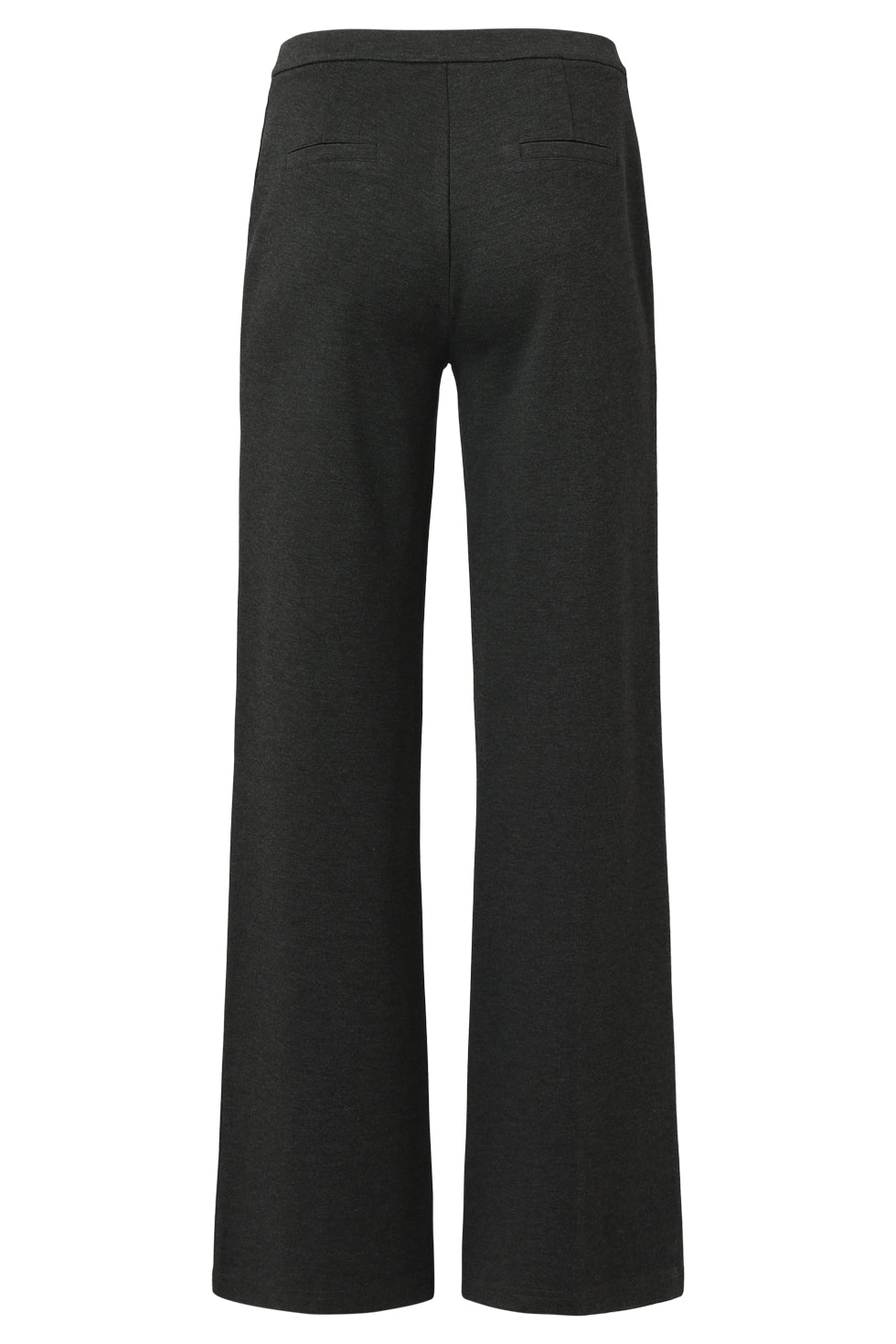 Damesstretch Charcoal Broek Met Wijde Pijpen | Charcoal