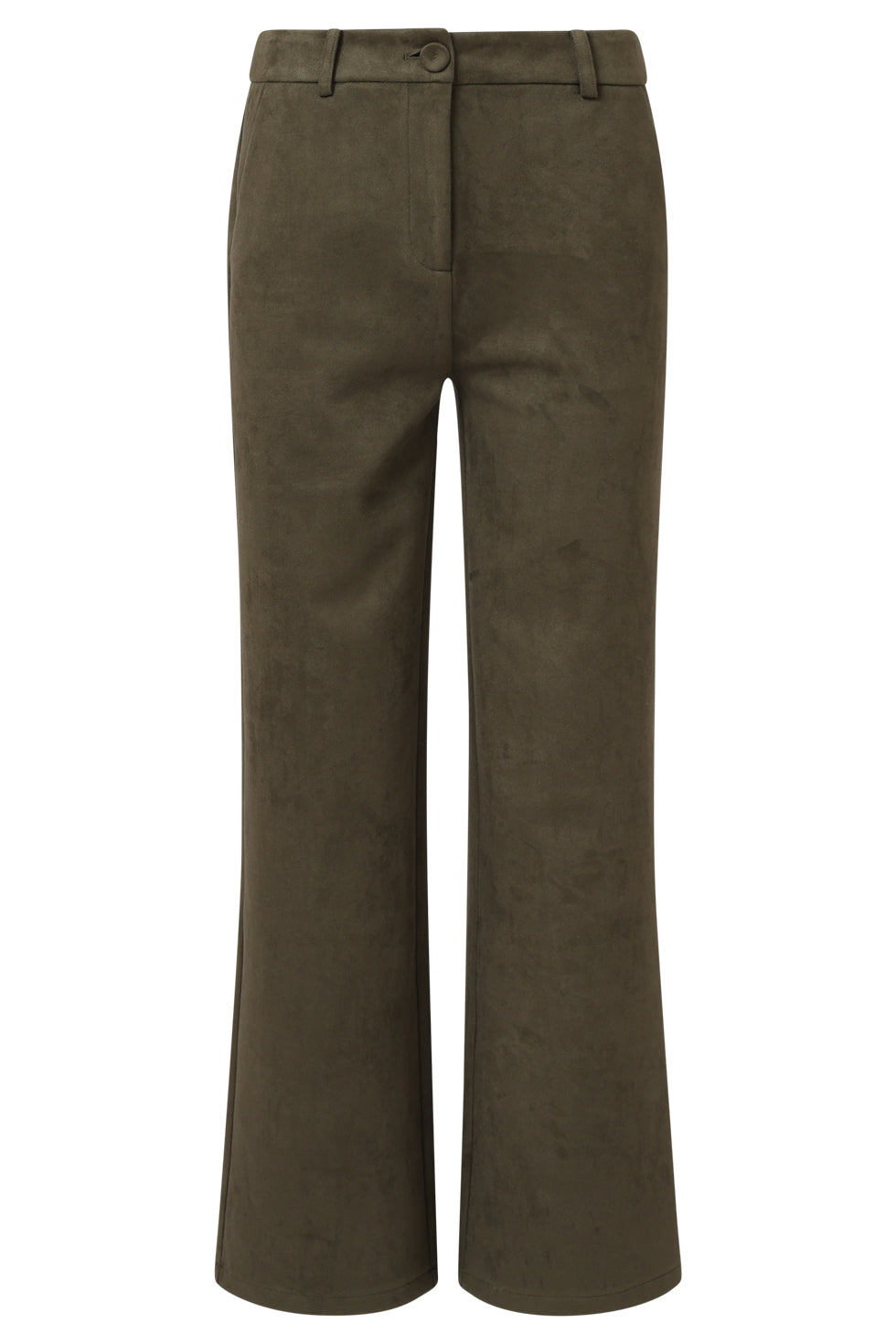 Damessuède Broek | Army Green